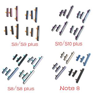 새로운 사이드 키 세트 전원 및 볼륨 버튼 부품 삼성 S8 S9 S10 플러스 노트 8 S10 라이트용