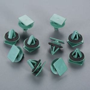 10Pcs 녹색 패스너 자동차 플라스틱 클립, 마즈다 사이드 스커트 몰딩 클립, 마즈다 MX5 (2016)/CX3 (2016), 자동차 부품용