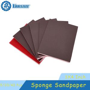 5/20/40 Pcs 스폰지 사포 세트 75X100mm 후크 및 루프 연마 도구 금속 목재 자동차 연마 용 120-3000 그릿 모듬