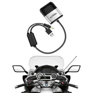 BMW 오토바이 K1600 K1600GTL R1200RT R1250RT용 GITANK-300M 블루투스 어댑터(OEM USB/AUX 잭 포함)