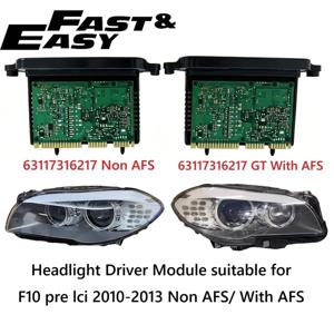 신형 63117316217GT 63117316217 LED 헤드라이트 TMS 모듈 BMW 5 시리즈 F10 프리 LCI 2010-2013용 (AFS 및 비-AFS 포함)