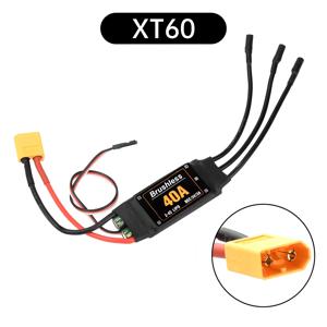 브러시리스 40A ESC 속도 컨트롤러, 5V 3A UBEC 포함, RC FPV 쿼드콥터 항공기 헬리콥터 F450 F550 S500 40A 모터 XT60 FPV용