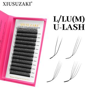 시우수자키 L/LU/M 컬 U 래쉬 익스텐션 U자형 YY 3D 4D 5D 속눈썹 연장 프리메이드 볼륨 팬 인조 속눈썹