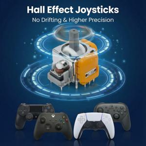PS5 듀얼센스 PS4 엑스박스 시리즈 X S 스위치 프로 컨트롤러 엣지 모듈 3D 아날로그 스틱 교체용 홀 이펙트 조이스틱 2-10개