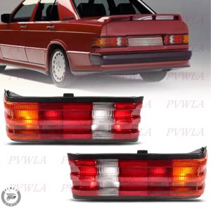 벤츠 W201 190E 1982-1993년식용 테일램프 (전구 없음) 자동차 후미등 브레이크등 후진등 정지등