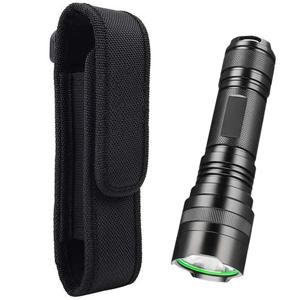 나일론 허리 벨트 사냥 가방 전술 360 회전식 손전등 주머니 야외 사냥 캠핑 하이킹 Multitool