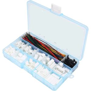 JST-XH 2.54mm 커넥터 소켓 키트 (사전 압착된 2.54mm 암수 케이블 와이어 포함) 2/3/4/5/6/7핀 하우징 JST 커넥터 어댑터