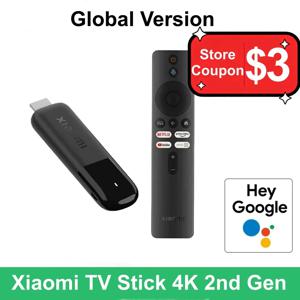 글로벌 버전 샤오미 미 TV 스틱 4K 2세대 구글 어시스턴트 Wifi6 블루투스 5.2 구글 TV 2GB+8GB 스마트 TV 스트리밍 미디어