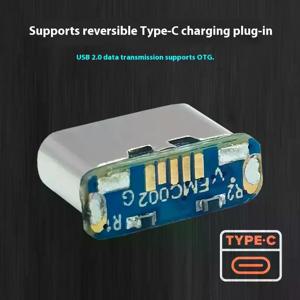 PCB 납땜용 충전 포트 2개 DIY 수리 어댑터 USB 커넥터 타입 C 여성형 잭 5핀 SMD SMT 타입-C 소켓