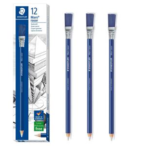 1/3PCS Staedtler Mars Rasor 526 61 볼펜, 쓰기 및 그리기 잉크를 위한 정밀 지우기를 위한 브러시가 있는 지우개 연필
