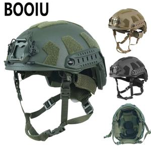 BOOIU 패스트 전술 헬멧 웬디 서스펜션 시스템 유리섬유 야외 활동 훈련 안전 폭동 및 신속 보호 헬멧