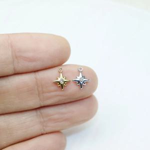 5pcs 스테인레스 스틸 항 알레르기 미니 스타 여성의 고품질 패션 쥬얼리 참 액세서리 DIY 목걸이