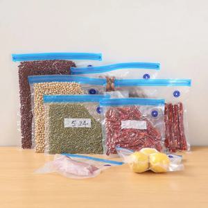 20/10개 진공 밀봉 식품 가방, 밀봉 펌프 포함, 가정용 식품 밀봉기, 에어 밸브 가방, 소형 및 대형 사이즈