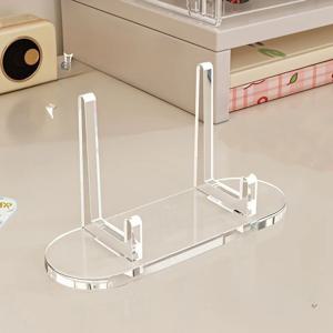 1pc 아크릴 투명 스탠드 아크릴 이젤 디스플레이 플레이트 카드용 다기능 디스플레이 스탠드 투명 디스플레이 스탠드 홀더