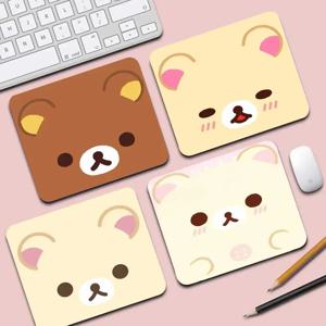 사랑스러운 리락쿠마 카와이 패드 고무 게임용 마우스 패드 게이머 스티칭 다이닝 테이블 데스크 매트 PC 컴퓨터 키보드 매트 마우스