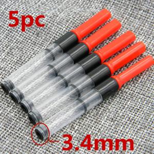 5pcs 레드 만년필 잉크 변환기 카트리지 3.4mm 핫 세일 펜 리필 문구 사무실 학교 용품