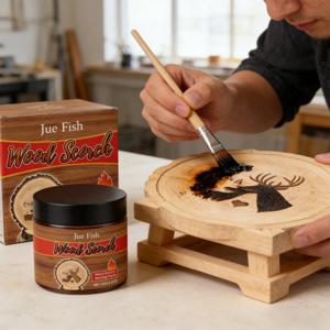 100g 목재 연소 젤 파이로그래피 스코치 페이스트 DIY 개인 맞춤형 목재 선물 제작 도구 캠핑 장비 커스터마이징 공예 젤