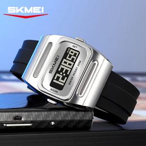 SKMEI 2563 브랜드 남성용 전자시계 신상 패션 알람 시계 달력 태양열 발광 전자 디지털 시계
