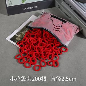 200개 여자 고무줄 여성 머리끈 어린이 여자 헤어밴드 고탄력 무손상 헤어 로프 헤어 액세서리 헤드기어