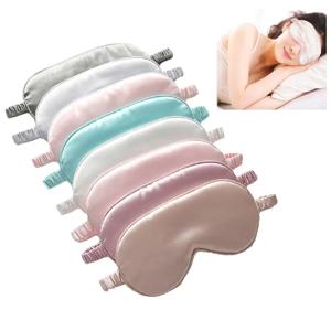 모조 실크 수면 안대 차광 아이 패치 휴대용 여행용 휴식 안대 점심시간 눈 가리개 야간 건강 수면 보호대