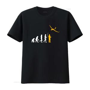Evolutionary RC 모델 세일플레인 비행기 글라이더 파일럿 티셔츠 항공 매니아를 위한 독특한 디자인 빈티지 워싱 처리된 다용도 티셔츠