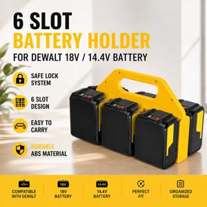 Dewalt 18V용 XR 20V용 FlexVolt 60V 리튬 배터리 DCB180 DCB200 DCB203 DCB205 보관함 DCB104 전동 공구 액세서리