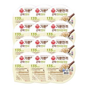 오뚜기밥 가뿐한끼 곤약현미잡곡밥 130g 12개