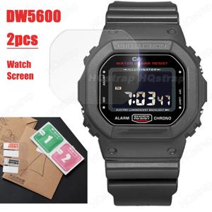 카시오 DW5600 스포츠 시계에 대 한 2pcs 시계 화면 보호기 지우기 안티 스크래치 소프트 필름 시계 액세서리