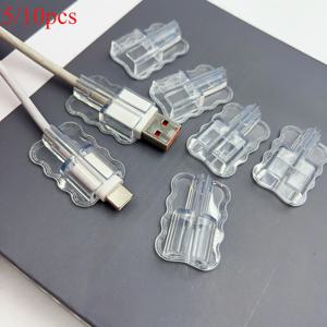 5/10개의 다양한 USB 및 Type-C 케이블(투명 커버 포함), 모바일용, 컴퓨터 전원 케이블, 보조 배터리에 이상적)