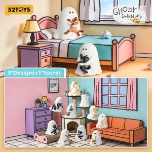 52TOYS 미스터리 박스 고디 - 나의 고양이를 보여드리며 (랜덤 1개) 귀여운 액션 피규어 수집용 장난감 데스크탑 장식품