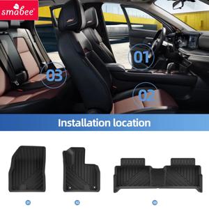 체리 재규어 J5/E5 EV 버전 우핸들용 스마비 차량 바닥 매트 카고 라이너 트렁크 패드 TPE 액세서리 블랙 (2025 2026년형)