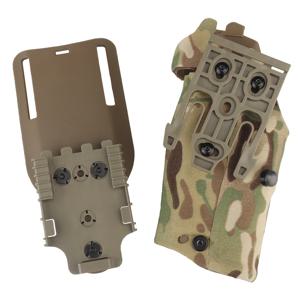 X300/X300U 손전등 퀵 락 시스템 QLS 마운트 어댑터 레그 슈라우드가 포함된 Glock 17 Gen4 G19용 전술 6354DO 권총 홀스터