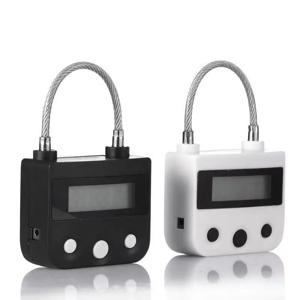 스마트 시간 잠금 장치 LCD 디스플레이 시간 잠금 장치 방수 USB 충전식 임시 타이머 자물쇠 여행용 전자 타이머