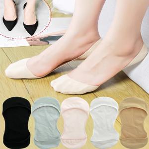 여성용 보트 양말, 미끄럼 방지 실리콘 그립, 로우 컷, 얇고 통기성 좋은 양말, 하이힐용, 여름용, 노쇼 양말