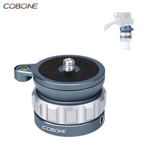 COBNOE 미니 레벨링 베이스 삼각대 헤드 1/4