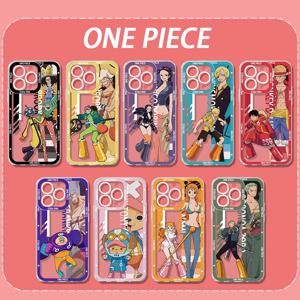 O-ONE PIECE 루피 조로 NEW 소프트 실리콘 폰 케이스 아이폰 16 15 14 17 Pro Max Air 17E 13 12 11 ProMax 투명 커버