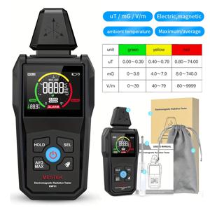 MESTEK EMF01 전자기장 방사선 감지기 고스트 헌팅 디지털 LCD EMF 측정기 (가정, 사무실, 공유기, 전자레인지용)