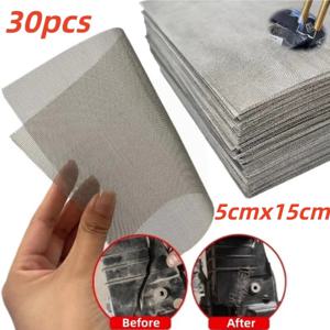 30pcs/1pc 플라스틱 균열 수리용 자동차 범퍼 수리 메쉬, 용접 와이어 자동차 범퍼 바디 후드 통풍 메쉬 자동차 액세서리