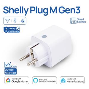셸리 플러그 M Gen3 WiFi 스마트 플러그 13A 3000W 매터 전력 에너지 모니터링 보호 과열 과전압 과전류