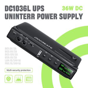 새로운 36W DC UPS 라우터 휴대폰 모뎀용 백업 전원 공급 장치 5V/9V/12V/24V 출력 배터리 없음 EU/US 플러그 무정전 스위칭