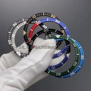 SKX007 시계 베젤 인서트 알루미늄 링 플랫 베젤 남성용 시계 케이스 교체 부품 사이즈 38mm*31.5mm 스티커 포함 (SKX용)
