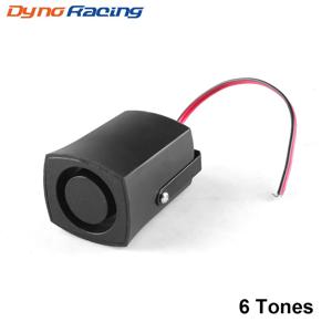 DC 12V 100dB 자동 경고 사이렌 6가지 음향 신호 백업 알람 경적 비프음 후진 슬림형 숨김형 에어혼 (자동차용)