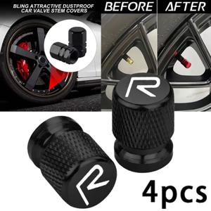 볼보 R-디자인 C30 C70 S60 S90 V60 V90 T5 T6 XC40 XC60 XC90 B5 B6 EM-90 R디자인용 자동차 휠 타이어 밸브 캡 타이어 스템 커버
