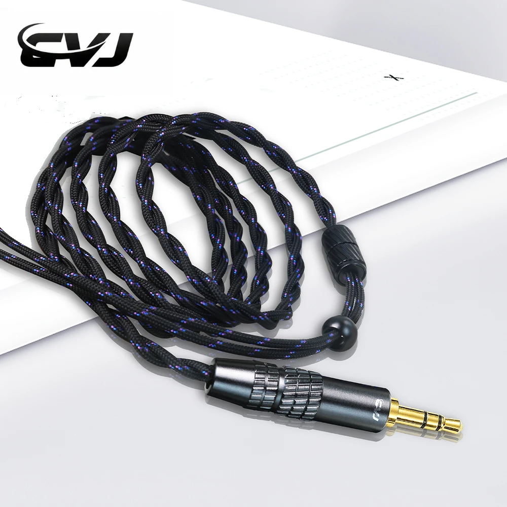 CVJ LS200-S 이어폰 업그레이드 케이블 3.5MM/4.4MM 교체 가능 플러그 품질 HiFi IEM 오디오 케이블 0.78MM/QDC KZ CCA FIIO TRN용