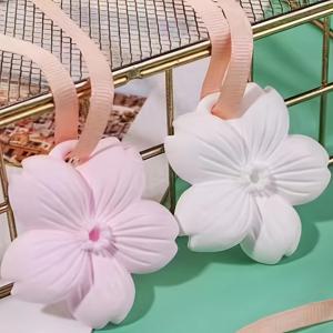 벚꽃 DIY 아로마테라피 몰드, 석고 재료, 차량용 방향제, 옷장 왁스 시트, 벚꽃 실리콘 몰드