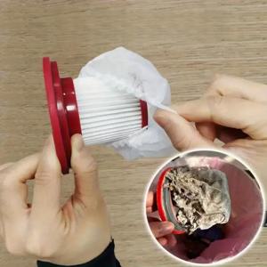 20개 일회용 진공 청소기 필터 보호 커버 - 휴대용 진공 청소기용 세척 가능한 부직포