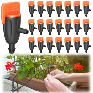 20/50개 조절 가능한 정원 관개용 드리퍼 스프링클러 (4mm/7mm 호스용) 가정용 다육 식물 잔디 꽃 관개용