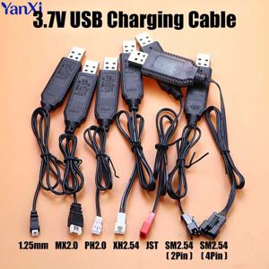 3.7V 리튬 배터리 충전 와이어 용 USB 충전기 케이블 MX2.0 PH2.0 XH2.54 SM2.54 RC 자동차 항공기 예비 부품 RC 쿼드 콥터 장난감