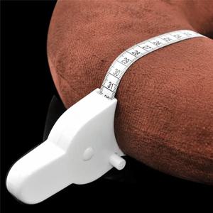 자동 텔레스코픽 신체 측정 테이프, 재봉사용 줄자, 센티미터/미터 테이프 (신체 측정용), 흰색 측정 도구