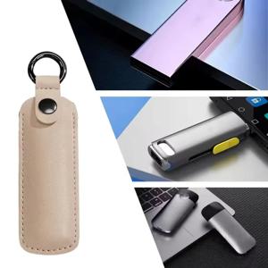 가죽 USB 디스크 파우치 키링 홀더 USB 플래시 드라이브 보관 가방 펜드라이브 보호 커버 메모리 스틱 케이스